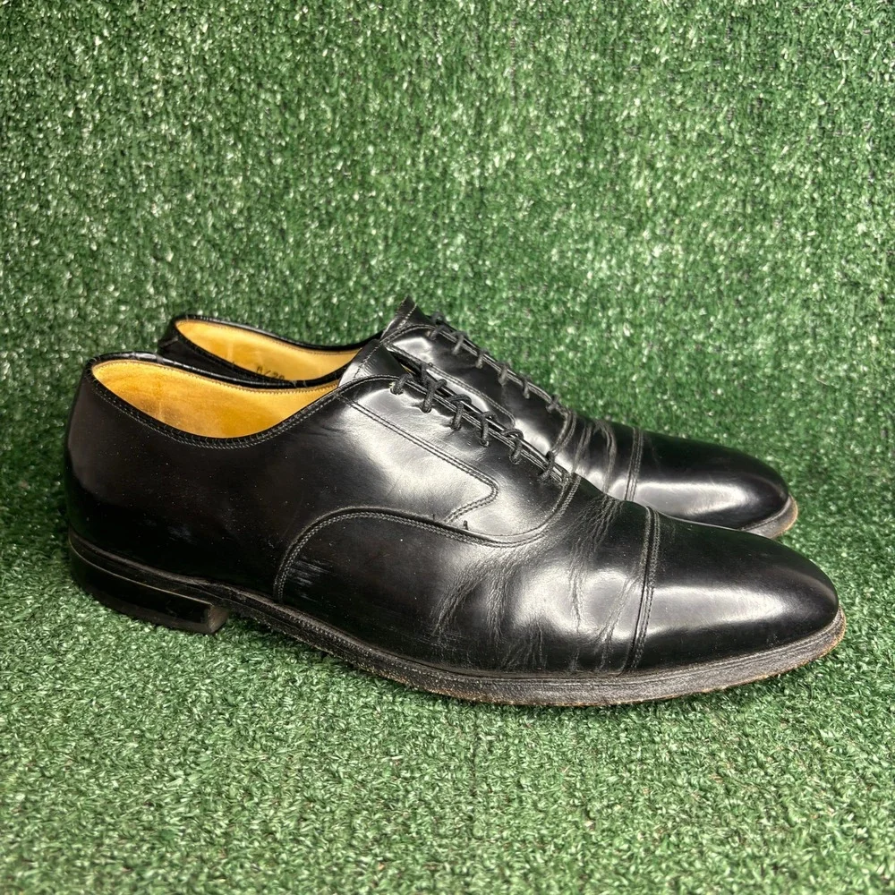 Johnston‎ Murphy Optima Cap Toe Lace Up Classic Dress Shoes Black Mens 11 Narrow
